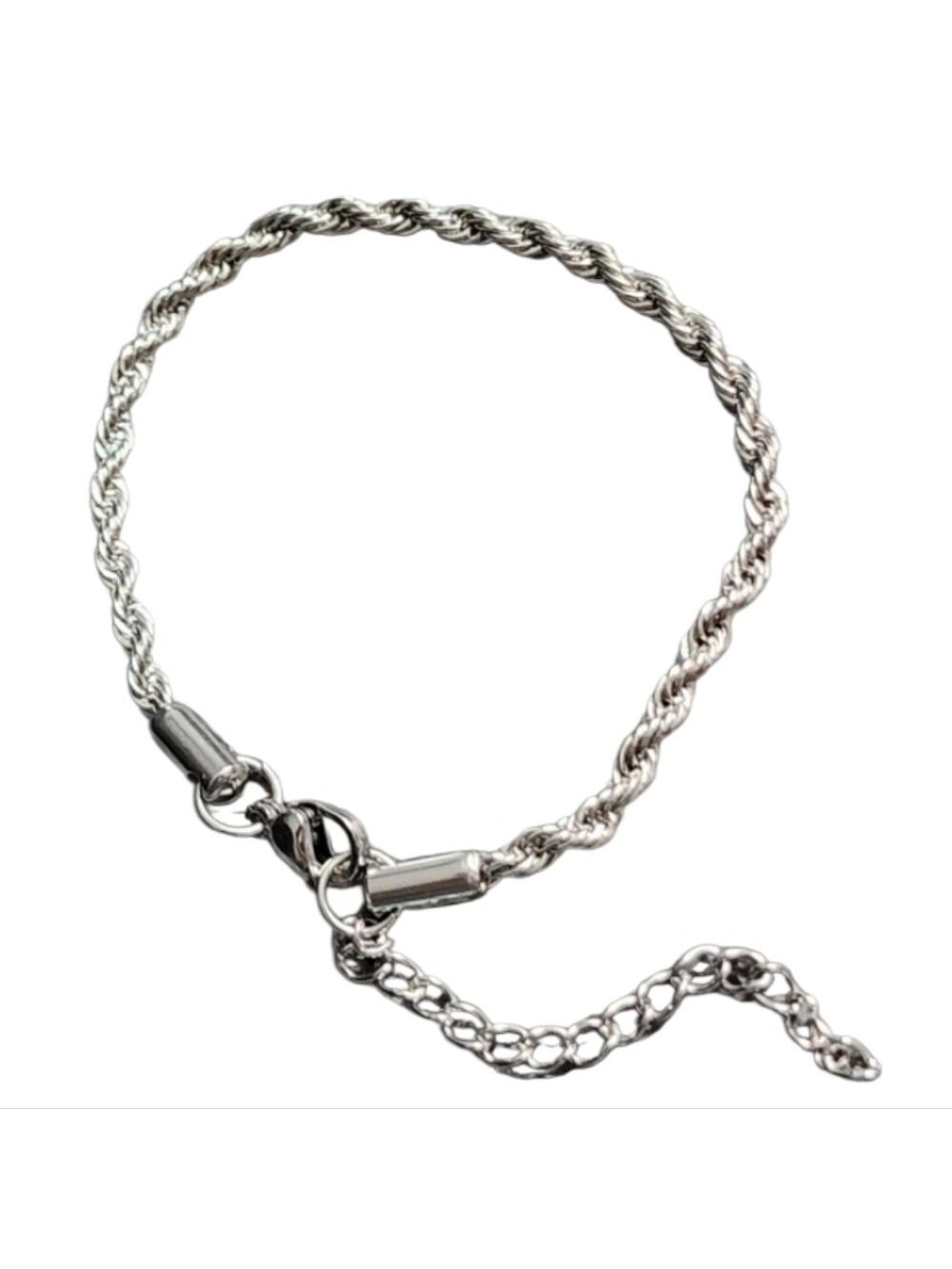 Stainless Steel Rope Chain Bracelet